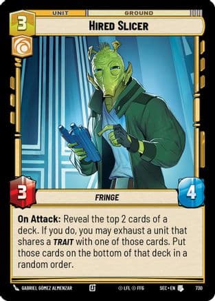 Hired Slicer (Foil) — Secrets of Power