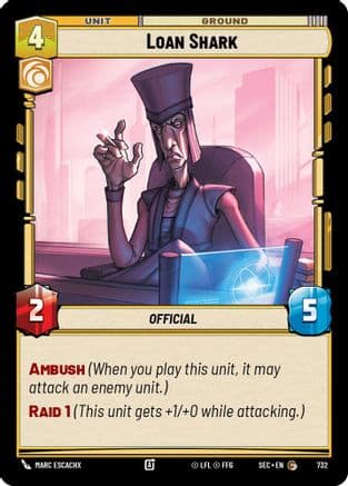 Loan Shark (Foil) — Secrets of Power Star Wars: Unlimited card by Marc Erickson