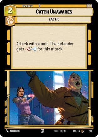 Catch Unawares (Foil) — Secrets of Power Star Wars: Unlimited card by Ario Murti