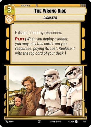 The Wrong Ride (Foil) — Secrets of Power Star Wars: Unlimited card by Reno