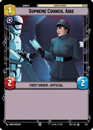 Supreme Council Aide (Foil) — Secrets of Power Star Wars: Unlimited card by David Buisan