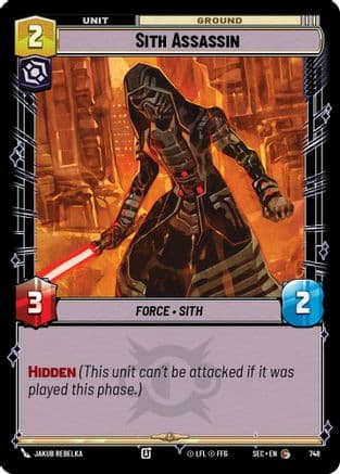 Sith Assassin (Foil) — Secrets of Power Star Wars: Unlimited card by Jakub Rebelka