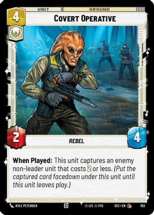 Covert Operative (Foil) — Secrets of Power Star Wars: Unlimited card by Kyle Petchock