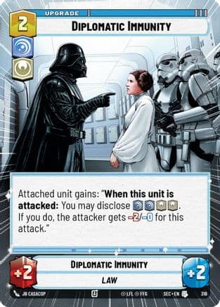Diplomatic Immunity (Hyperspace) — Secrets of Power Star Wars: Unlimited card by JB Casacop