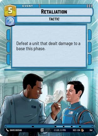 Retaliation (Hyperspace) — Secrets of Power Star Wars: Unlimited card by David Buisan