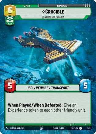 Crucible - Centuries of Wisdom (Hyperspace) — Secrets of Power Star Wars: Unlimited card by Kursad Karatas