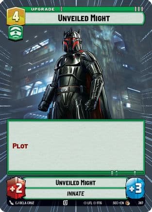 Unveiled Might (Hyperspace) — Secrets of Power Star Wars: Unlimited card by EJ Dela Cruz