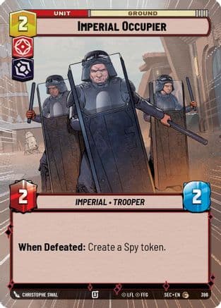 Imperial Occupier (Hyperspace) — Secrets of Power Star Wars: Unlimited card by Christophe Swal