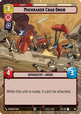 Muckraker Crab Droid (Hyperspace) — Secrets of Power Star Wars: Unlimited card by Omercan Cirit