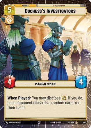 Duchess's Investigators (Hyperspace) — Secrets of Power Star Wars: Unlimited card by Ario Anindito