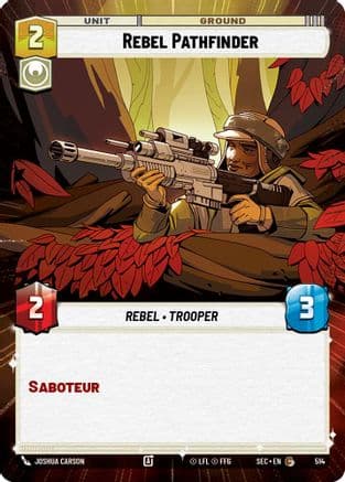 Rebel Pathfinder (Hyperspace) — Secrets of Power Star Wars: Unlimited card by Joshua Carson