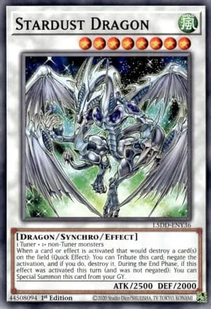 Stardust Dragon (L5DD-ENY36) — Legendary 5D's Decks