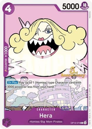 Hera — Carrying On His Will: 3rd Anniversary Tournament Cards One Piece Card Game card by nakamura