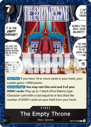 The Empty Throne — Carrying On His Will: 3rd Anniversary Tournament Cards