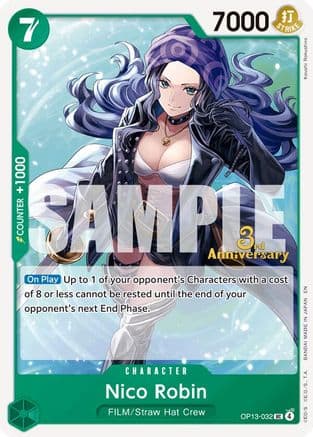 Nico Robin — Carrying On His Will: 3rd Anniversary Tournament Cards