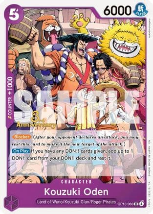 Kouzuki Oden — One Piece Card Game card