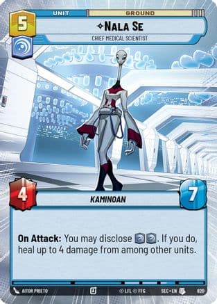 Nala Se - Chief Medical Scientist (Hyperspace Foil) — Secrets of Power Star Wars: Unlimited card by Aitor Prieto