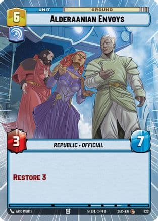 Alderaanian Envoys (Hyperspace Foil) — Secrets of Power
