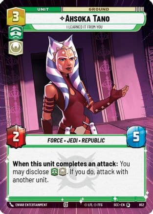 Ahsoka Tano - I Learned It from You (Hyperspace Foil) — Secrets of Power