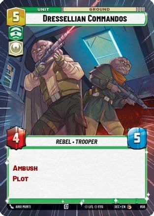 Dressellian Commandos (Hyperspace Foil) — Secrets of Power Star Wars: Unlimited card by Ario Murti
