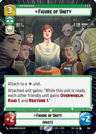 Figure of Unity (Hyperspace Foil) — Secrets of Power Star Wars: Unlimited card by Benjamin Paulus