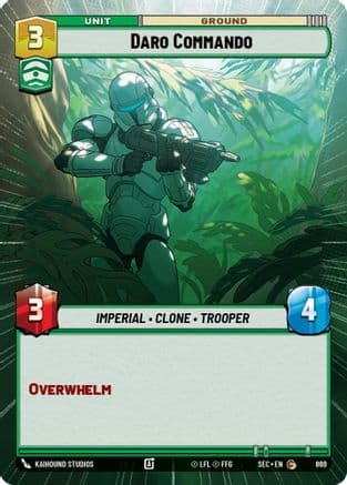 Daro Commando (Hyperspace Foil) — Secrets of Power Star Wars: Unlimited card by Kaihound Studios