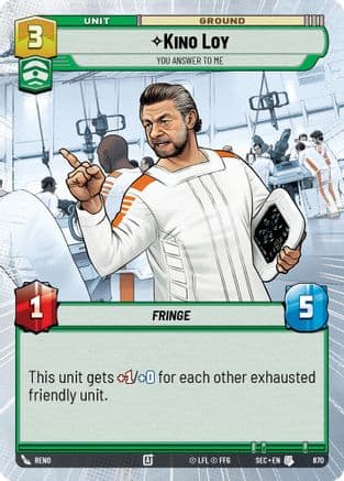 Kino Loy - You Answer to Me (Hyperspace Foil) — Secrets of Power