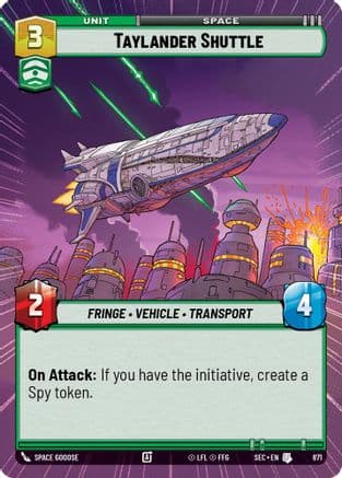 Taylander Shuttle (Hyperspace Foil) — Secrets of Power
