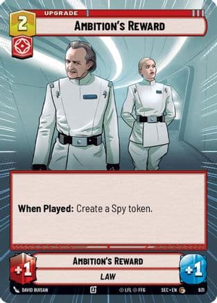 Ambition's Reward (Hyperspace Foil) — Secrets of Power