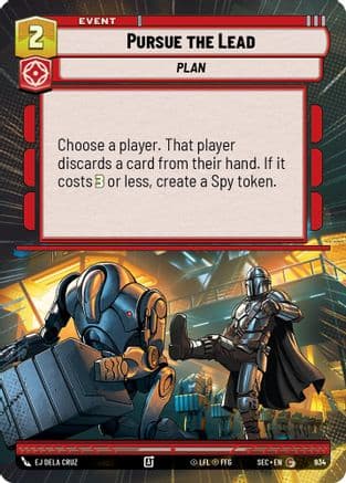 Pursue the Lead (Hyperspace Foil) — Secrets of Power Star Wars: Unlimited card by Caravan Studio