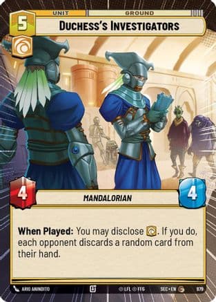 Duchess's Investigators (Hyperspace Foil) — Secrets of Power Star Wars: Unlimited card by Ario Anindito