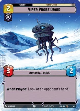 Viper Probe Droid (Hyperspace Foil) — Secrets of Power Star Wars: Unlimited card by Amad Mir