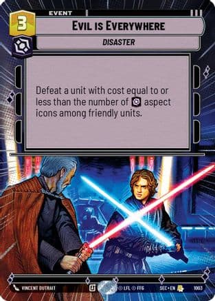 Evil is Everywhere (Hyperspace Foil) — Secrets of Power