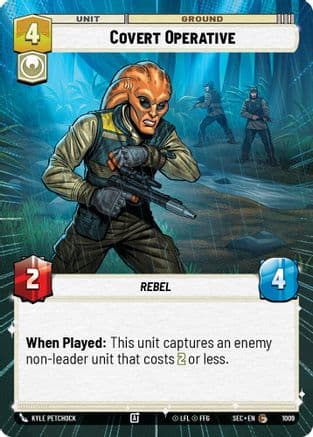 Covert Operative (Hyperspace Foil) — Secrets of Power Star Wars: Unlimited card by Kyle Petchock