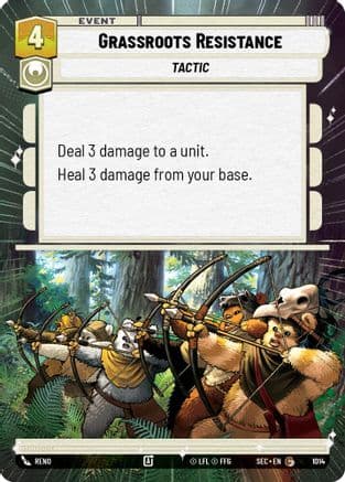 Grassroots Resistance (Hyperspace Foil) — Secrets of Power Star Wars: Unlimited card by Reno