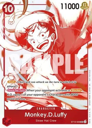 Monkey.D.Luffy - ST10-006 (3rd Anniversary Treasure Campaign Pack) — One Piece Promotion Cards