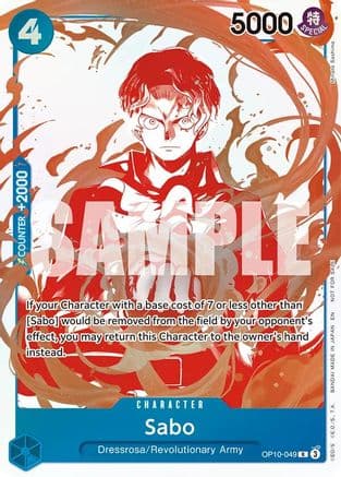 Sabo - OP10-049 (3rd Anniversary Treasure Campaign Pack) — One Piece Promotion Cards
