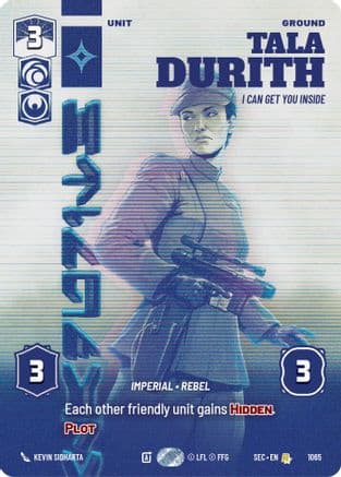 Tala Durith - I Can Get You Inside (Prestige) — Secrets of Power Star Wars: Unlimited card by David Buisan