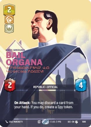 Bail Organa - Responding to Catastrophe (Prestige Foil) — Secrets of Power