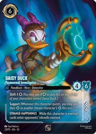 Daisy Duck - Paranormal Investigator (Store Championship Participant) — Disney Lorcana Promo Cards