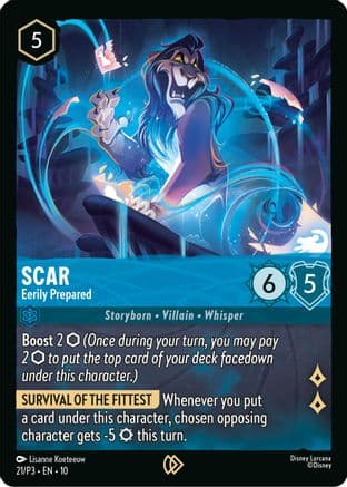Scar - Eerily Prepared — Disney Lorcana Promo Cards