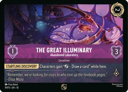 The Great Illuminary - Abandoned Laboratory — Disney Lorcana Promo Cards
