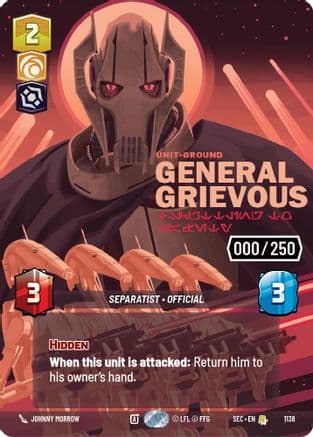 General Grievous - Scuttling to Safety (Serialized) — Secrets of Power
