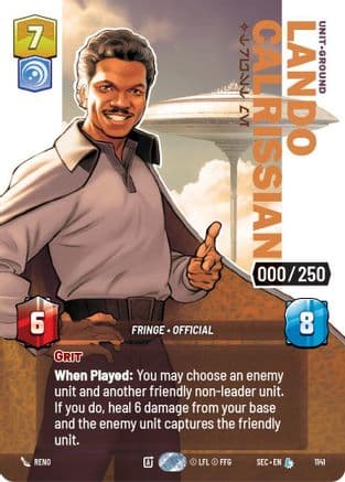 Lando Calrissian - Trust Me (Serialized) — Secrets of Power