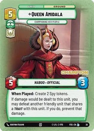 Queen Amidala - Championing Her People (Champion) — Organized Play Promos