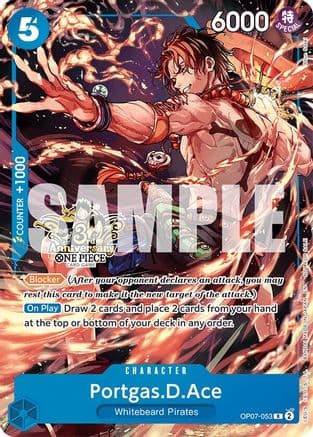 Portgas.D.Ace - OP07-053 (3rd Anniversary Tournament 3 Brothers Pack) — Carrying On His Will: 3rd Anniversary Tournament Cards