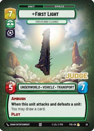 First Light - Threatening Elegance — Judge Promos