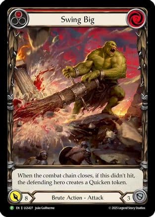 Swing Big - LGS247 (Extended Art) — Flesh and Blood: Promo Cards Flesh and Blood card by Jake Campbell