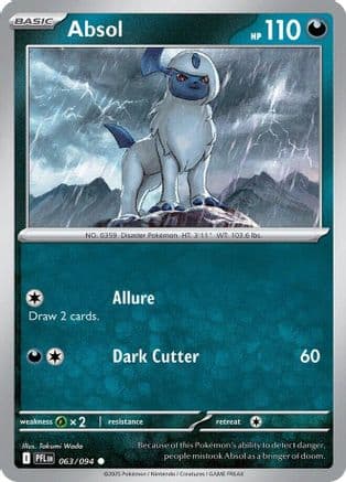 Absol — ME02: Phantasmal Flames Pokémon TCG card by Takumi Wada