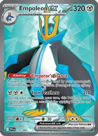 Empoleon ex - 114/094 — ME02: Phantasmal Flames Pokémon TCG card by 5ban Graphics